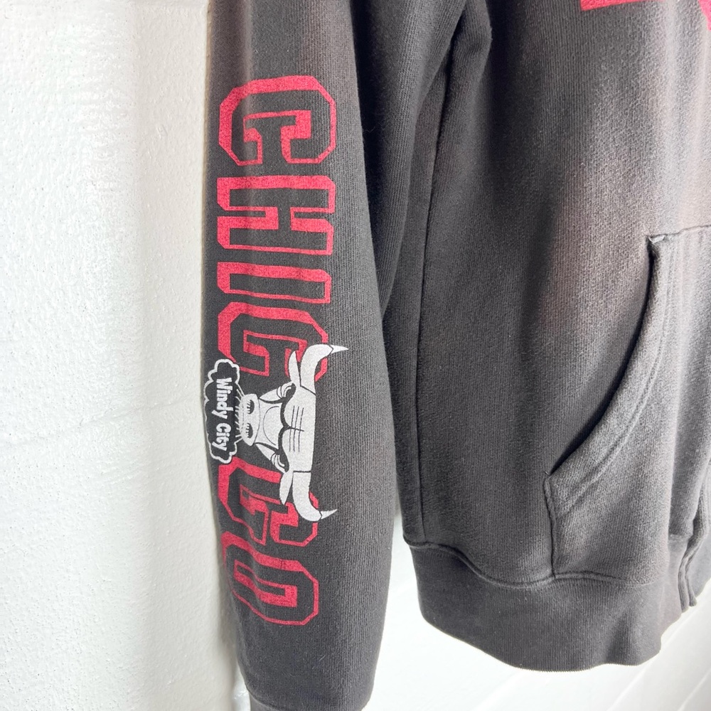 Bulls sweat jacket hoodie zip up Mens M Junkfood brand faded streetwear - Picture 3 of 7